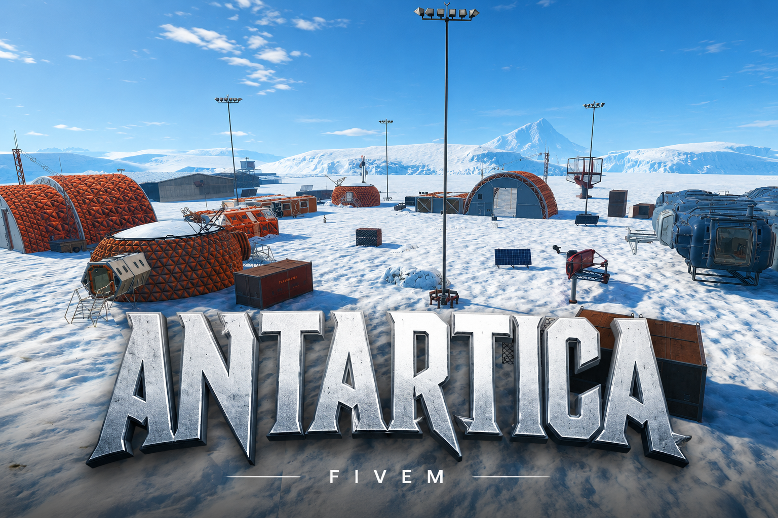 FIVEM Antartica | Arctic Research Base MLO | Custom Environment | Helipad | Structures & Props | Ship Included | Add-On | Optimized | Fivem Ready | High Quality