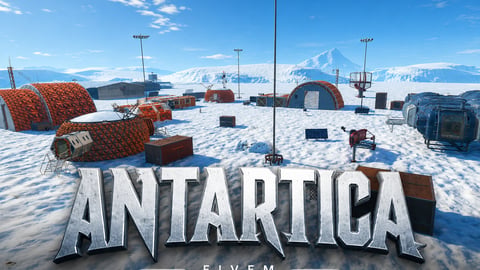 FIVEM Antartica | Arctic Research Base MLO | Custom Environment | Helipad | Structures & Props | Ship Included | Add-On | Optimized | Fivem Ready | High Quality cover