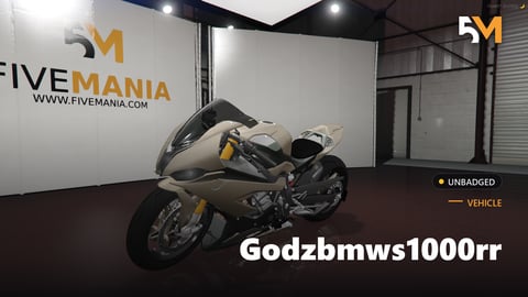 FIVEM Godzbmws1000rr | Realistic Sports Bike [Unbadged] Add-On | Optimized | Fivem Ready | High Quality cover