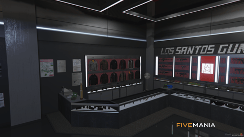 FIVEM Ammunation Big Reworked | Expanded Gun Store MLO | Interior & Exterior | Shooting Range | Locker Room | Weapon Displays | Add-On | Optimized | Fivem Ready | High Quality — image 5