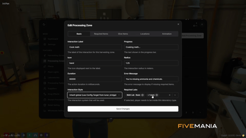 FIVEM Drugs Creator | Advanced Drug Crafting & Distribution Script | Custom Processing Zones | Harvesting & Planting | Wholesale & Retail Selling | Multiple Drug Types | Add-On | Optimized | Fivem Ready | High Quality, image 14