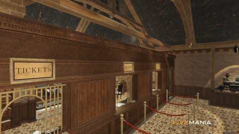 FIVEM Sandy Train Station | Detailed Train Station MLO | Interior & Exterior | Ticket Booth | Waiting Area | Add-On | Optimized | Fivem Ready | High Quality — image 9
