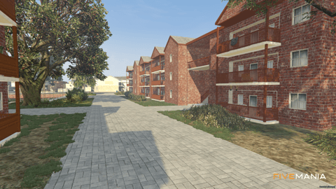 FIVEM Paleto Bay Hood | Residential Area Map Edit | Basketball Court | Custom Buildings | Paved Walkways | Add-On | Optimized | Fivem Ready | High Quality — image 5