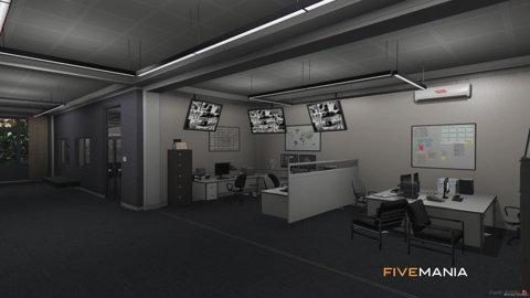 FIVEM Vinewood Police Department | Detailed Police Station MLO | Interior & Exterior | Offices & Jail Cells | Parking Garage | Add-On | Optimized | Fivem Ready | High Quality — image 11