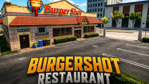 FIVEM Burgershot Restaurant | Iconic Fast Food Restaurant MLO | Interior & Exterior | Detailed Kitchen | Dining Area | Restrooms | Add-On | Optimized | Fivem Ready | High Quality cover