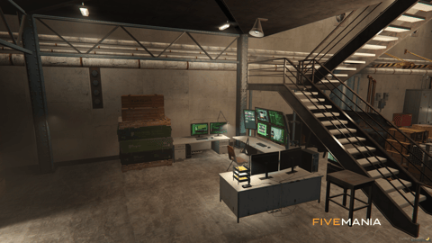 FIVEM Bridge Hideout | Secret Under-Bridge MLO Hideout | Interior & Exterior | Meeting Room | Office Space | Add-On | Optimized | Fivem Ready | High Quality — image 13