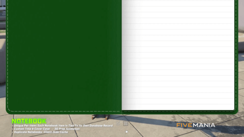 FIVEM Notebook Script | Interactive In-Game Utility | Text Editing | Image Embedding | Freehand Drawing | Customization | Add-On | Optimized | Fivem Ready | High Quality, image 6
