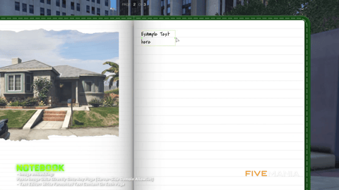 FIVEM Notebook Script | Interactive In-Game Utility | Text Editing | Image Embedding | Freehand Drawing | Customization | Add-On | Optimized | Fivem Ready | High Quality, image 15