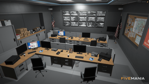 FIVEM La Puerta Lspd | Lore-Friendly Police Station MLO | Interior & Exterior | Shooting Range | Detention Cells | Conference Room | Add-On | Optimized | Fivem Ready | High Quality — image 23