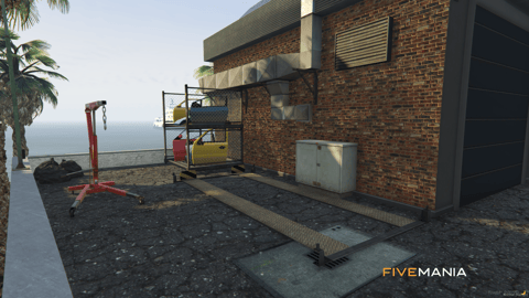 FIVEM Tuning Bar Mechanic | Modern Garage & Restaurant MLO | Interior & Exterior | Rooftop Terrace | Custom Props | Add-On | Optimized | Fivem Ready | High Quality — image 19