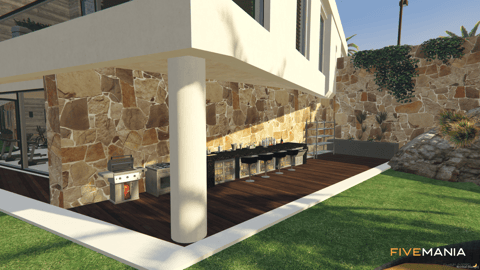 FIVEM Desert Mansion | Luxury Modern Estate | Interior & Exterior | Rooftop Patio | Outdoor Bar | Add-On | Optimized | Fivem Ready | High Quality — image 8