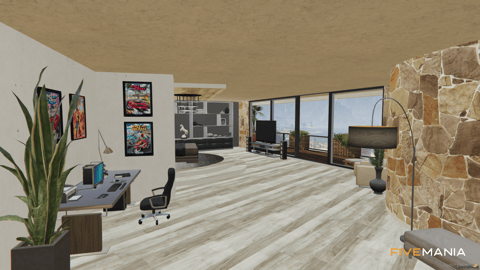 FIVEM Desert Mansion | Luxury Modern Estate | Interior & Exterior | Rooftop Patio | Outdoor Bar | Add-On | Optimized | Fivem Ready | High Quality — image 32