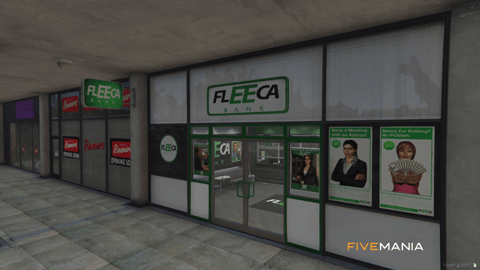 FIVEM Fleeca V2 | Enhanced Bank MLO | Interior & Exterior | Custom Props | Security Vault | Office Space | Add-On | Optimized | Fivem Ready | High Quality — image 2