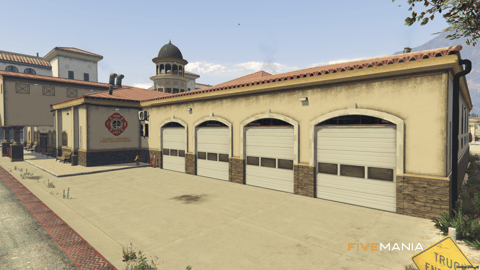 FIVEM Sandy Fire Station | Lore-Friendly Fire Department MLO | Interior & Exterior | Garage Bays | Offices & Training Room | Add-On | Optimized | Fivem Ready | High Quality — image 6