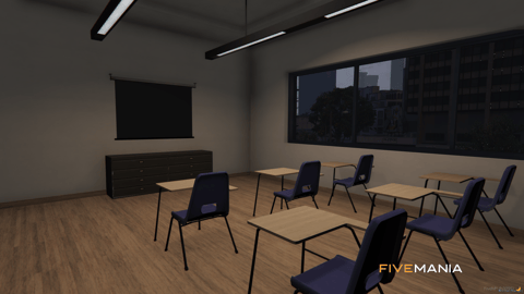 FIVEM Taxi Headquarters | Lore-Friendly Taxi Service MLO | Interior & Exterior | Reception Area | Offices | Classroom | Custom Props | Add-On | Optimized | Fivem Ready | High Quality — image 12