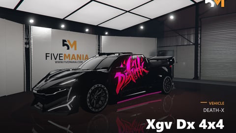 FIVEM DEATH-X Xgv Dx 4x4 | Futuristic Off-Road Vehicle Add-On | Custom Livery | Working Lights | High Performance | Add-On | Optimized | Fivem Ready | High Quality cover