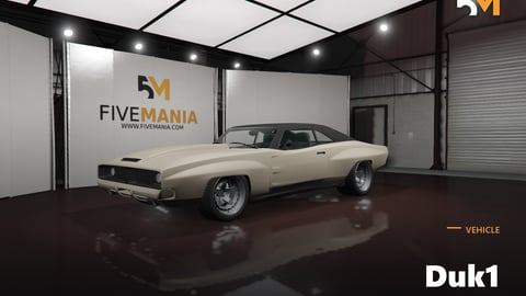 FIVEM Duk1 | Classic Muscle Car [Unbadged] Add-On | Custom Wheels | Tuning Parts | Optimized | Fivem Ready | High Quality | Add-On cover