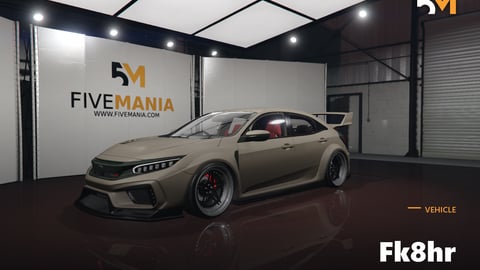 FIVEM Fk8hr | Realistic Sports Car [Badged] Add-On | Widebody Kit & Spoiler | Add-On | Fivem Ready | High Quality cover