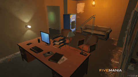 FIVEM Blackmarket Hideout | Multi-Purpose Criminal MLO | Drug Lab | Gambling Den | Bar Interior | Interior & Exterior | Add-On | Optimized | Fivem Ready | High Quality — image 21
