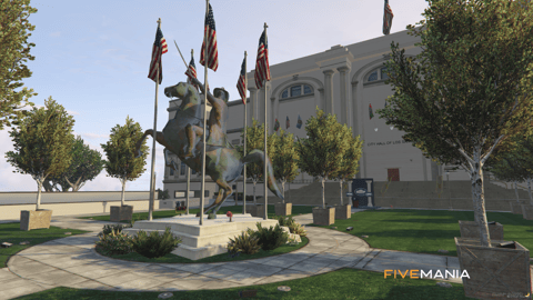 FIVEM Townhall V2 | Grand Government Building MLO | Interior & Exterior | Courtroom & Offices | Add-On | Optimized | Fivem Ready | High Quality — image 4