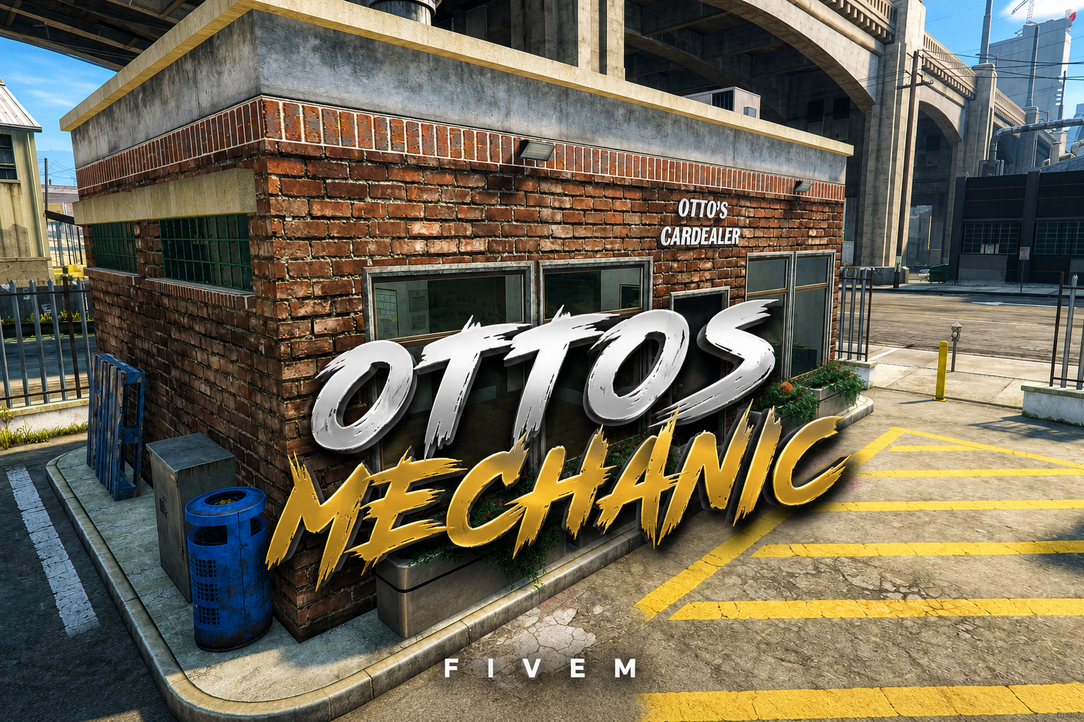 FIVEM Ottos Mechanic | Full-Service Garage MLO | Interior & Exterior | Custom Props | Neon Lighting | Add-On | Optimized | Fivem Ready | High Quality