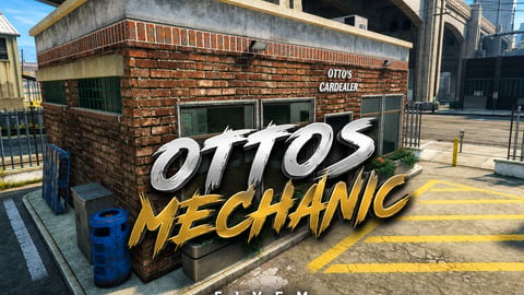 FIVEM Ottos Mechanic | Full-Service Garage MLO | Interior & Exterior | Custom Props | Neon Lighting | Add-On | Optimized | Fivem Ready | High Quality cover