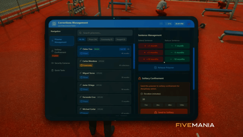 FIVEM Prison System | Comprehensive Corrections Management Script | Prisoner Management | Crafting | Tasks & Patrols | Tablet UI | Add-On | Optimized | Fivem Ready | High Quality, image 32