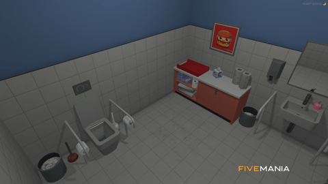 FIVEM Burgershot Restaurant | Iconic Fast Food Restaurant MLO | Interior & Exterior | Detailed Kitchen | Dining Area | Restrooms | Add-On | Optimized | Fivem Ready | High Quality — image 11