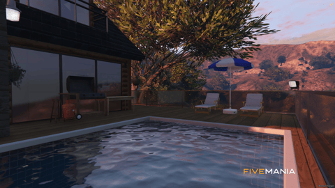 FIVEM Vinewood Hill House | Luxury Hillside MLO | Interior & Exterior | Swimming Pool | Custom Props | Add-On | Optimized | Fivem Ready | High Quality — image 5