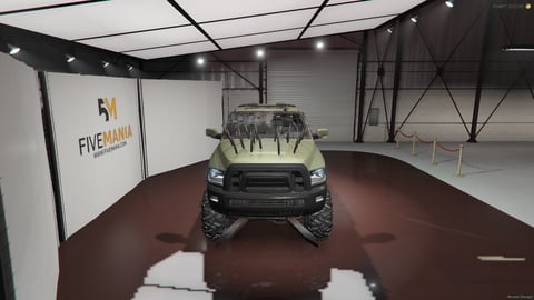 FIVEM Rambo | Armored Off-Road Pickup Truck [Unbadged] Add-On | Spiked Front | Reinforced Body | Custom Suspension | Off-Road Tires | Add-On | Optimized | Fivem Ready | High Quality, image 4