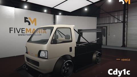 FIVEM Cdy1c | Modified Mini Truck [Unbadged] Add-On | Custom Body Kit | Roll Cage | Animated Exhaust | Add-On | Optimized | Fivem Ready | High Quality cover