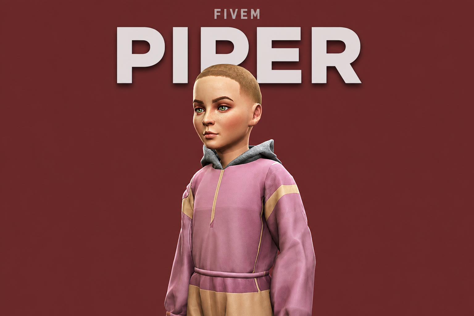 Piper | Female Teen Ped | Multiple Outfits | Optimized & Fivem Ready [Add-On]