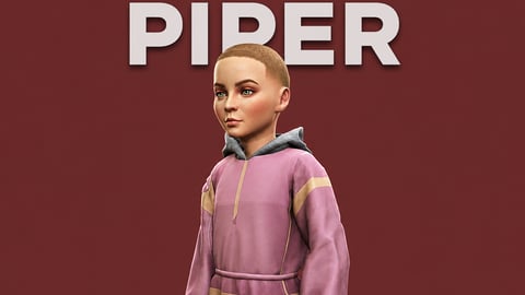 Piper | Female Teen Ped | Multiple Outfits | Optimized & Fivem Ready [Add-On] cover