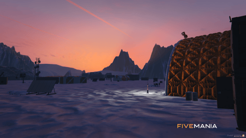 FIVEM Antartica | Arctic Research Base MLO | Custom Environment | Helipad | Structures & Props | Ship Included | Add-On | Optimized | Fivem Ready | High Quality — image 13