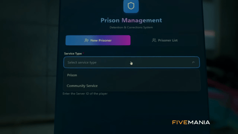 FIVEM Prison System | Comprehensive Corrections Management Script | Prisoner Management | Crafting | Tasks & Patrols | Tablet UI | Add-On | Optimized | Fivem Ready | High Quality, image 2