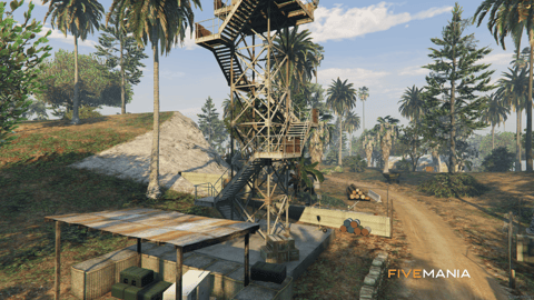 FIVEM Cartel Island | Hidden Cartel Base MLO | Multiple Structures | Interior & Exterior | Add-On | Optimized | Fivem Ready | High Quality — image 15