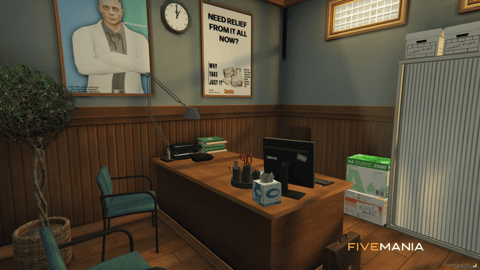 FIVEM Sandy Hospital | Fully Equipped Hospital MLO | Interior & Exterior | Pharmacy | Waiting Room | Add-On | Optimized | Fivem Ready | High Quality — image 31
