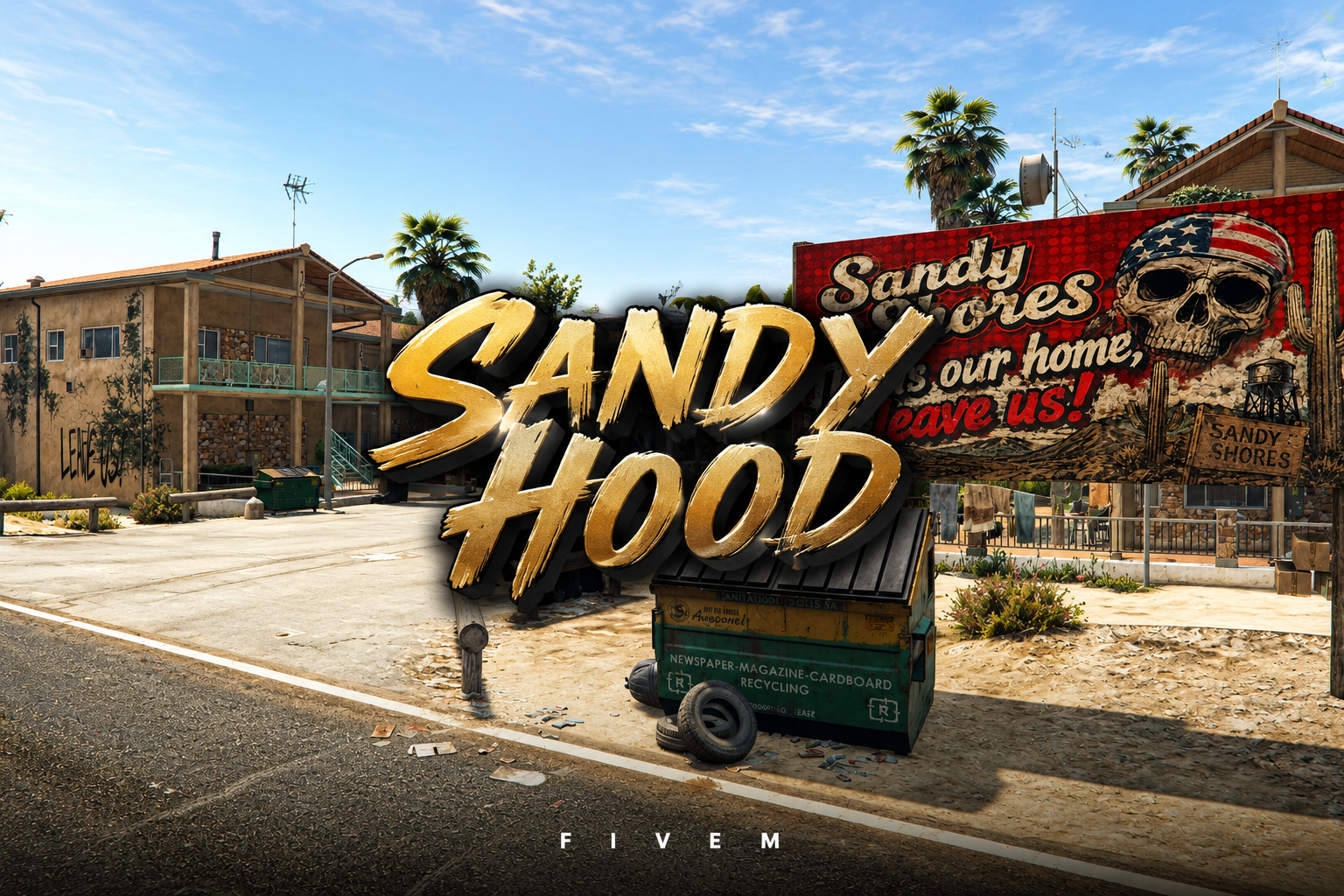 FIVEM Sandy Hood | Sandy Shores Residential MLO | Interior & Exterior | Multiple Units | Add-On | Optimized | Fivem Ready | High Quality