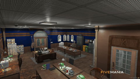 FIVEM Davis Pd V2 | Detailed Police Department MLO | Interior & Exterior | Multiple Rooms | Add-On | Optimized | Fivem Ready | High Quality — image 12