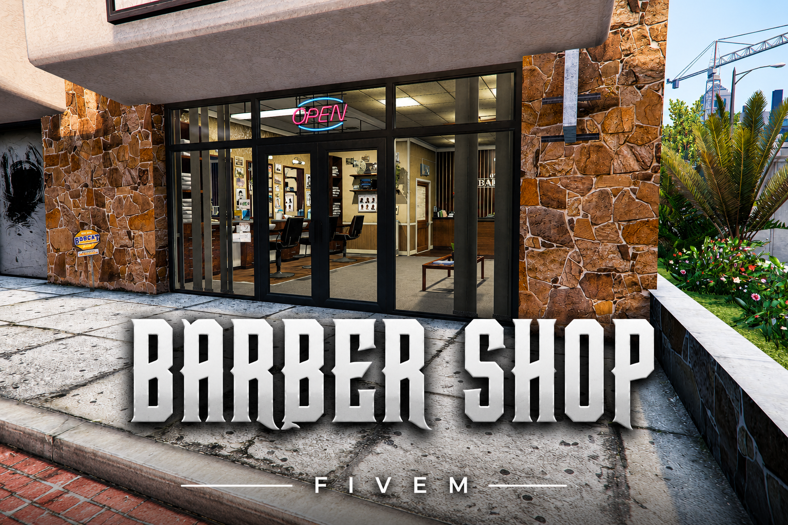 FIVEM Barber Shop | Cozy Hair Salon MLO | Interior & Exterior | Custom Props | Waiting Area | Reception | Add-On | Optimized | Fivem Ready | High Quality
