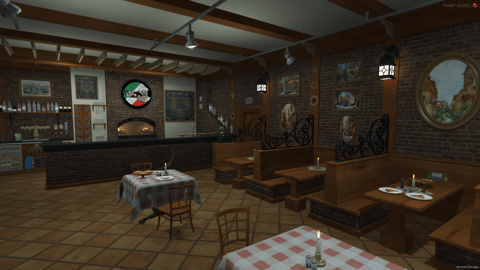 FIVEM Pizza This | Authentic Pizzeria MLO | Interior & Exterior | Basement & Locker Room | Cozy Dining | Add-On | Optimized | Fivem Ready | High Quality — image 8