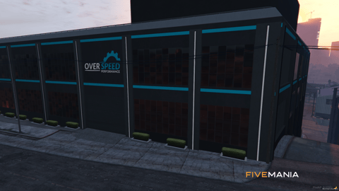 FIVEM Overspeed Mechanic Shop | Premium Mechanic Shop MLO | Interior & Exterior | Rooftop Helipads | Custom Office | Multiple Bays | Add-On | Optimized | Fivem Ready | High Quality — image 2