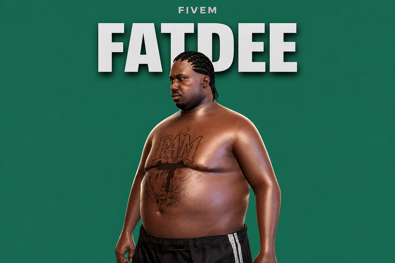 Fatdee | Male Ped | Multiple Outfits | Optimized & Fivem Ready [Add-On]