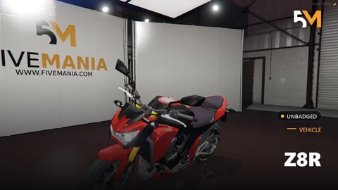 FIVEM Z8R | Sport Motorcycle [Unbadged] Add-On | Optimized | Fivem Ready | High Quality cover