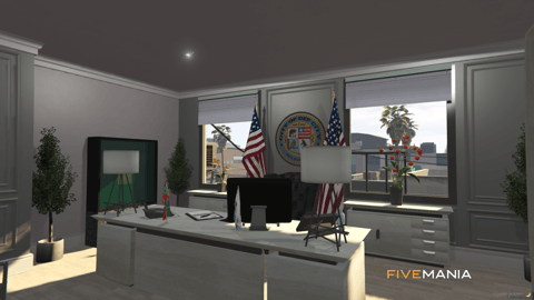 FIVEM Vespucci City Hall | Civic Center MLO | Interior & Exterior | Multiple Offices | Parking Garage | Add-On | Optimized | Fivem Ready | High Quality — image 26