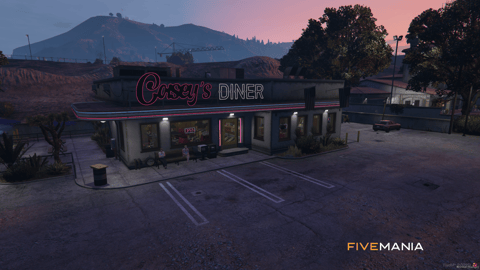 FIVEM Route 68 Diner | Classic American Diner MLO | Interior & Exterior | Detailed Kitchen | Office & Restrooms | Add-On | Optimized | Fivem Ready | High Quality — image 14