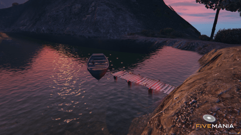 FIVEM Julia Lovelyacht | Scenic Lakeside Retreat MLO | Boat & Dock | Campfire & Tent | Add-On | Optimized | Fivem Ready | High Quality — image 3