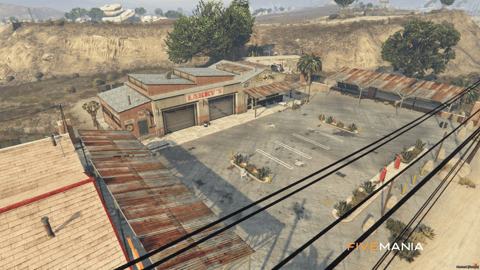 FIVEM Larry's Mechanic | Desert Mechanic Shop MLO | Interior & Exterior | Waiting Area | Office Space | Garage Bays | Add-On | Optimized | Fivem Ready | High Quality — image 3
