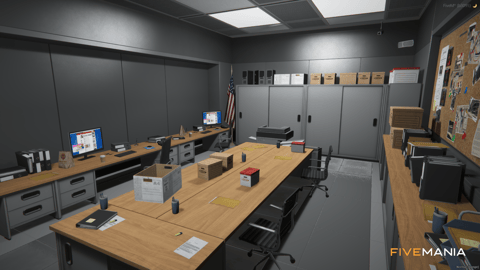 FIVEM La Puerta Lspd | Lore-Friendly Police Station MLO | Interior & Exterior | Shooting Range | Detention Cells | Conference Room | Add-On | Optimized | Fivem Ready | High Quality — image 25