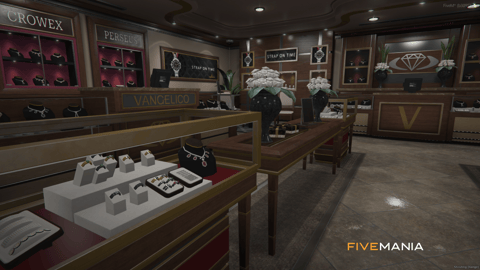 FIVEM Vangelico Reworked | Luxury Jewelry Store MLO | Interior & Exterior | Custom Props | Add-On | Optimized | Fivem Ready | High Quality — image 11